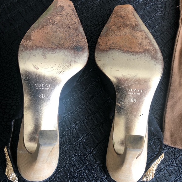 Gucci Shoe High Heel- Black Leather - Picture 7 of 7